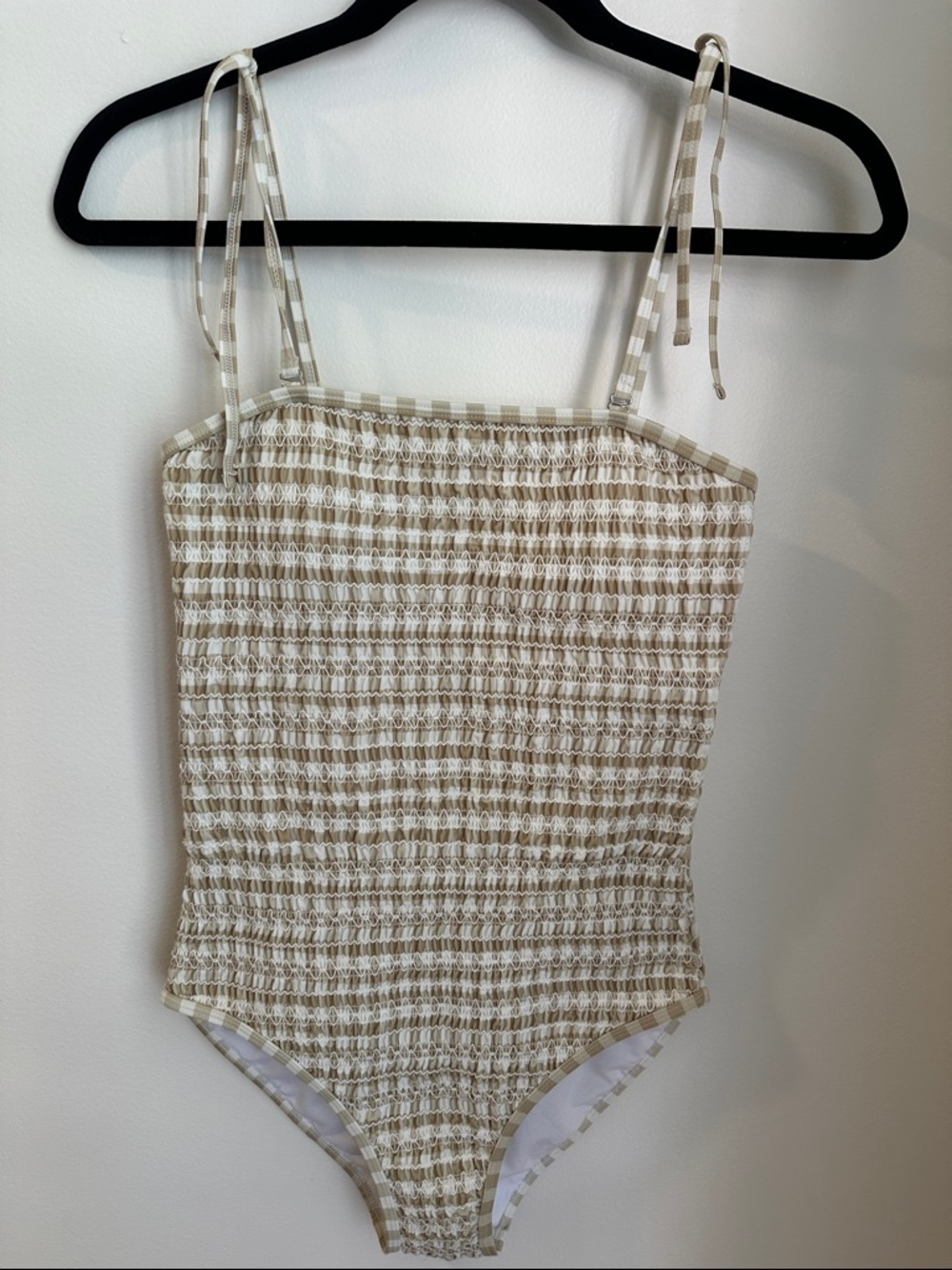 RYLEE + CRU
Gingham One Piece Swimsuit Women's Pale yellow
